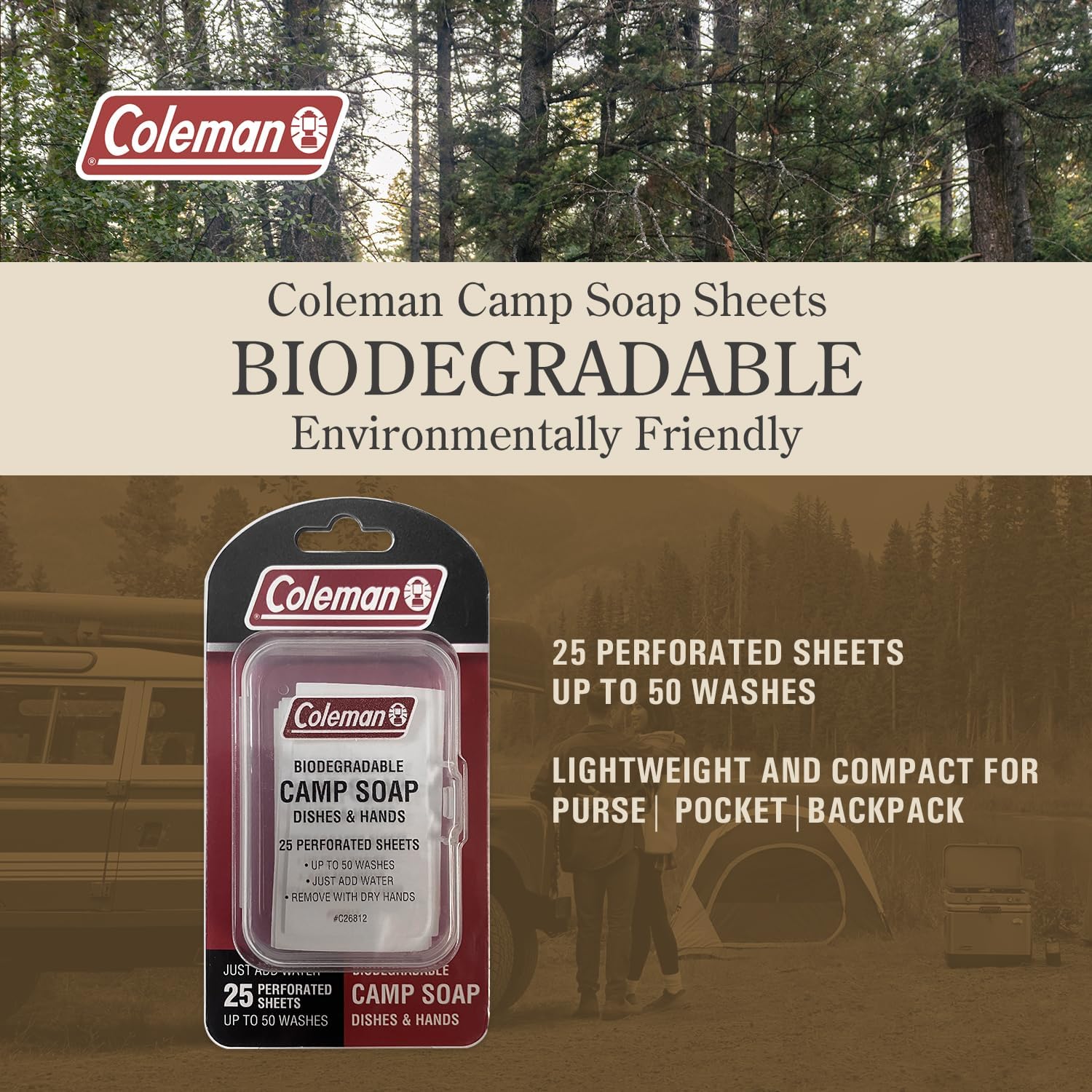 Camp Soap Sheets for Camping – - Biodegradable Soap Camp のレビューと価格