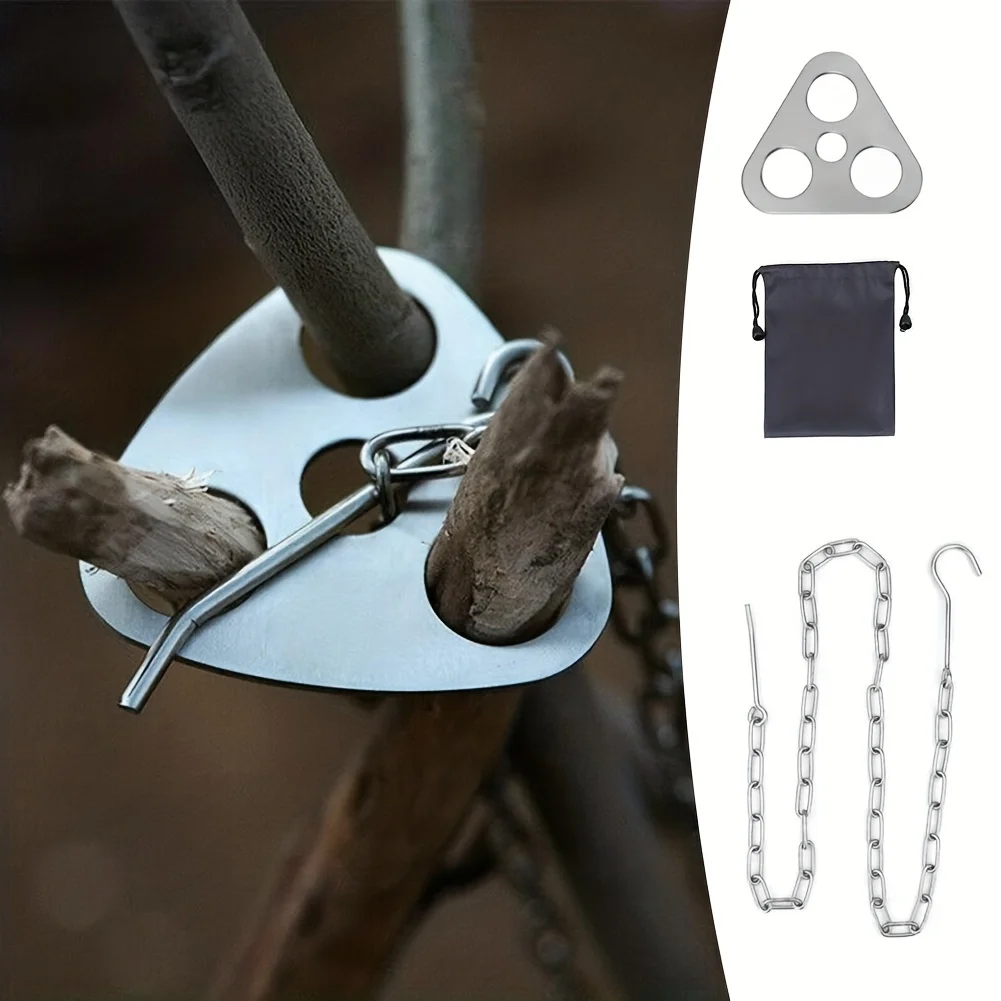 Outdoor BBQ Tripod Portable De - Camping Cooking Pan Set のレビューと価格