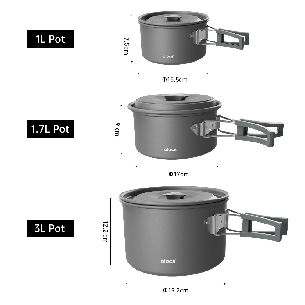 Camping Cooking Pot Aluminum A - Camping Cooking Kit のレビューと価格