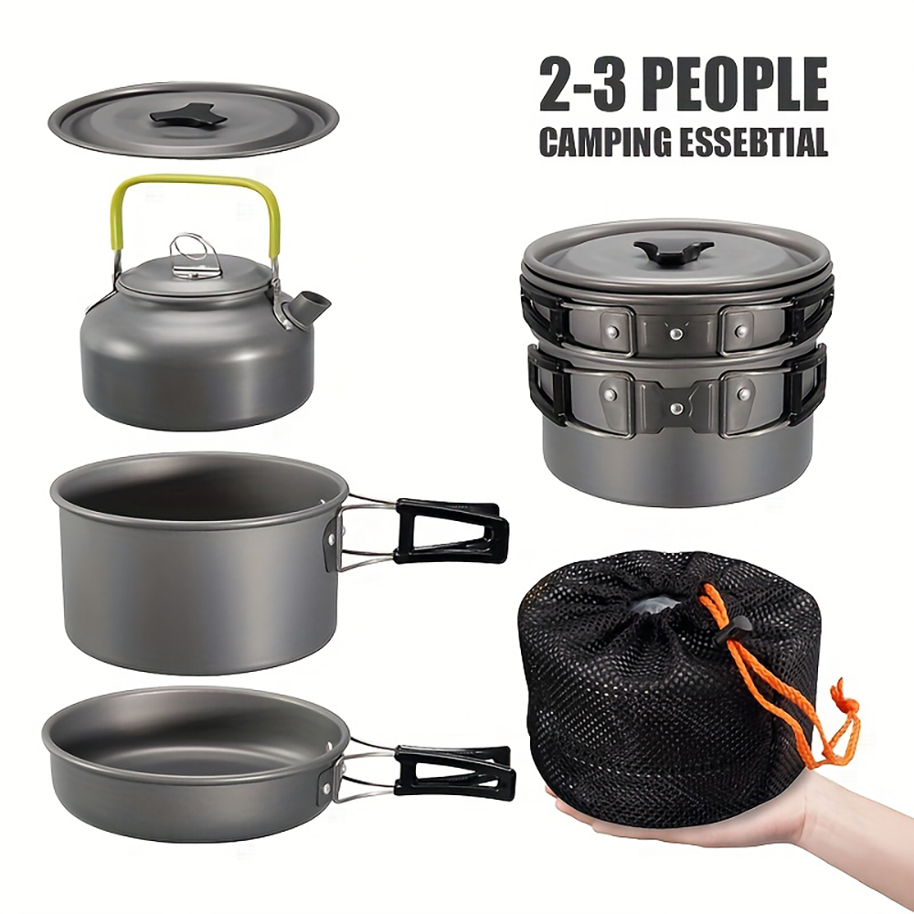 Outdoor camping cookware set m - Camping Cooking Pan Set のレビューと価格