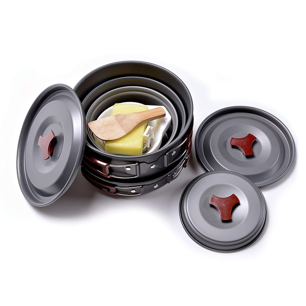 Outdoor Camping Cookware Kit N - Camping Cooking Pan Set のレビューと価格