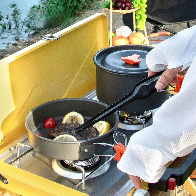 Camping Cookware Set Outdoor P - Camping Cooking Set Large のレビューと価格