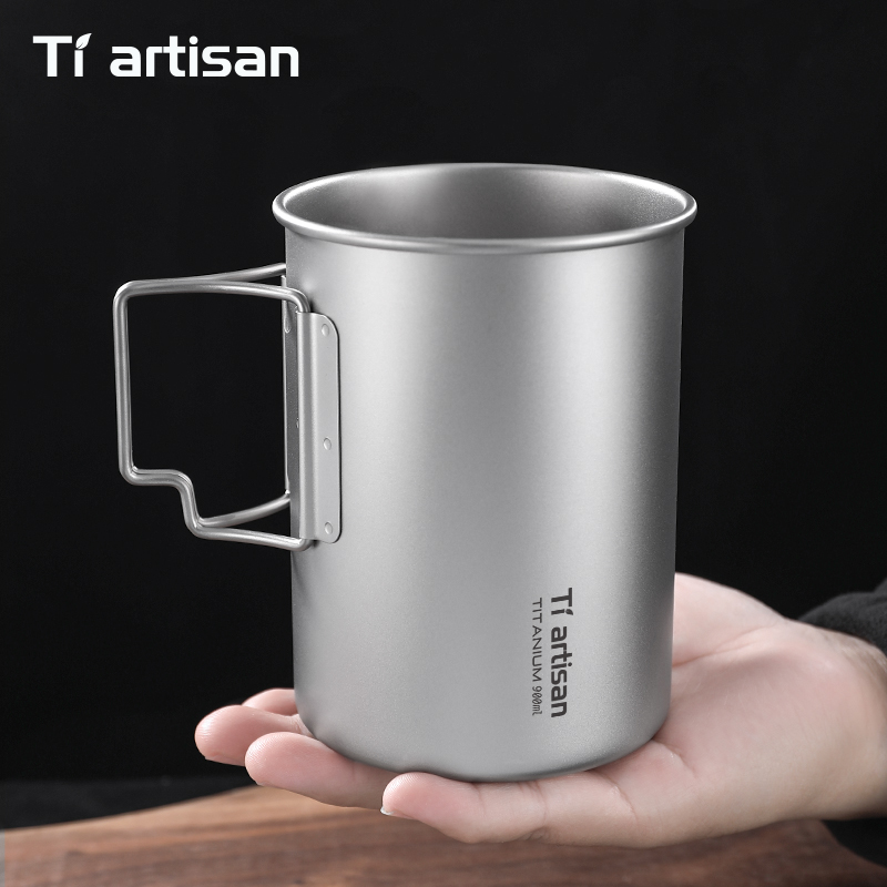 Tiartisan 750ml/ 900ml Titaniu - Camping Cooking Mug のレビューと価格