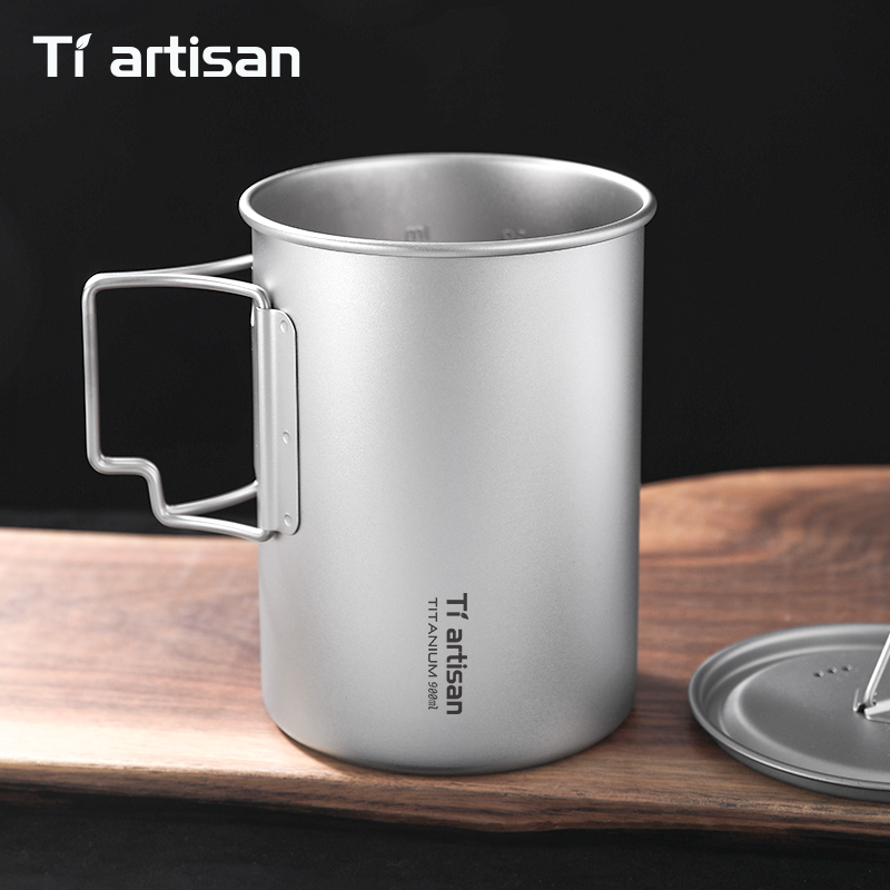Tiartisan 750ml/ 900ml Titaniu - Camping Cooking Mug のレビューと価格