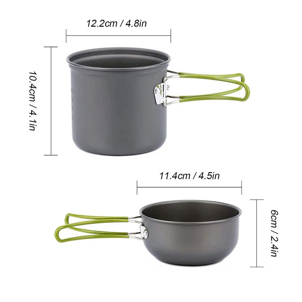 Camping Cookware Kit with Stov - Camping Cooking Pan Set のレビューと価格