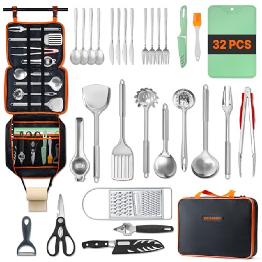 Portable Camping Cooking Utens - Camping Cooking Essentials Kit のレビューと価格