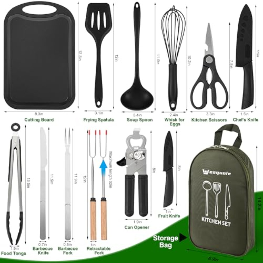 Camping Essentials Cookware Co - Camping Cooking Essentials Kit のレビューと価格