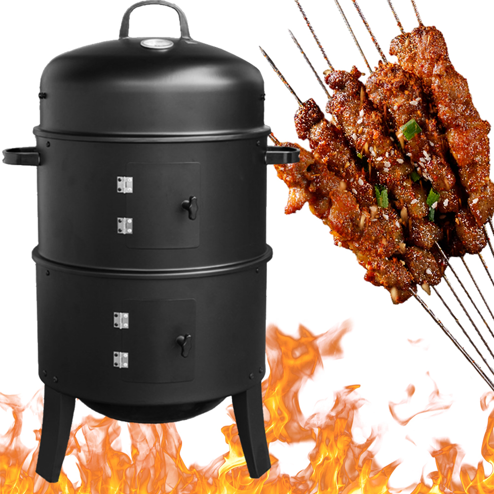 Vertical Charcoal Smoker with  - Camping Cooking Multi Tool のレビューと価格