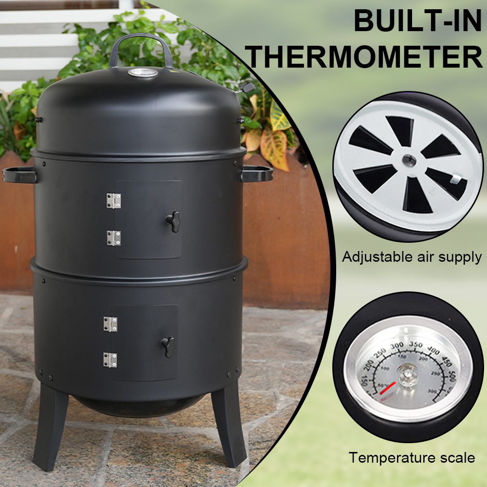 Vertical Charcoal Smoker with  - Camping Cooking Multi Tool のレビューと価格