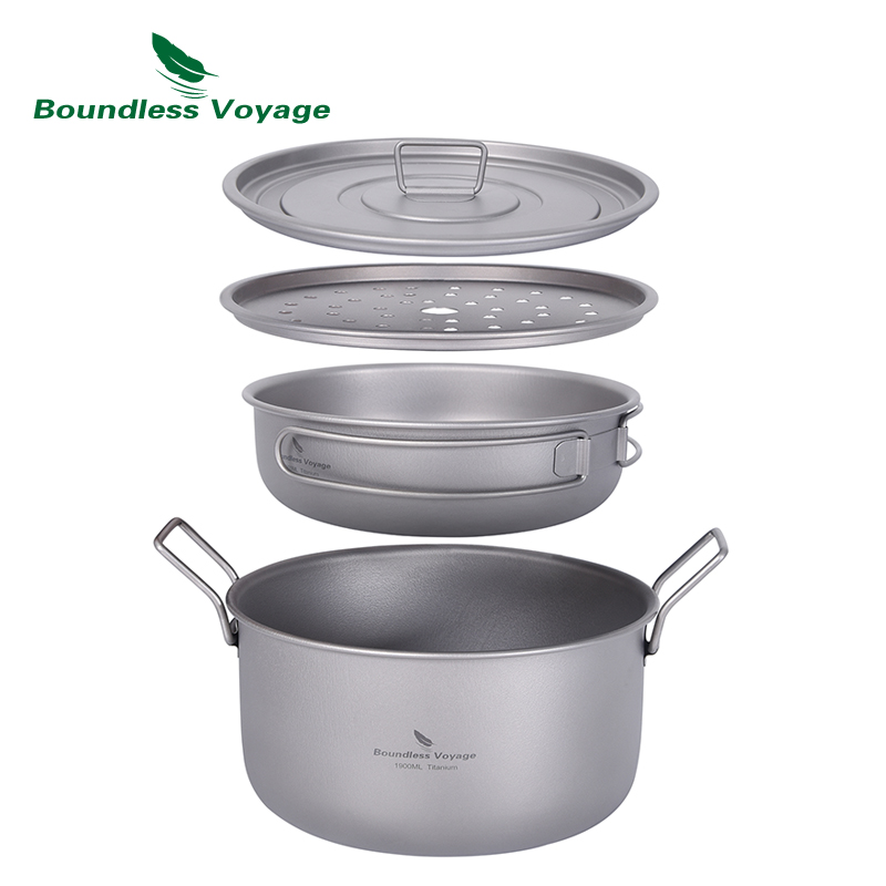 Boundless Voyage Camping Cooki - Camping Cooking Pan Set のレビューと価格